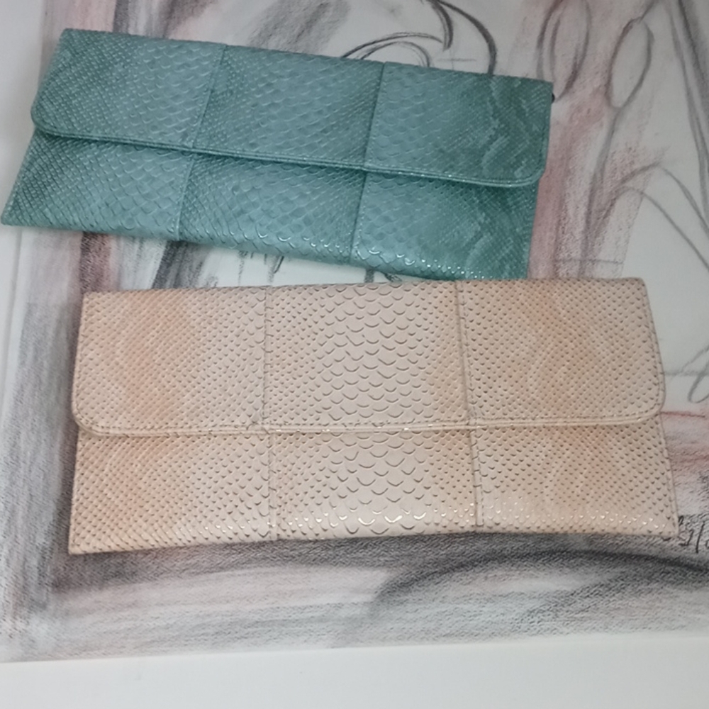 SALE Urban Expression Faux Snakeskin Clutch